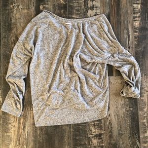 Victoria's Secret Tops - VS oversized heather grey light weigh top Victoria's Secret Tops - VS oversized heather grey light weigh top